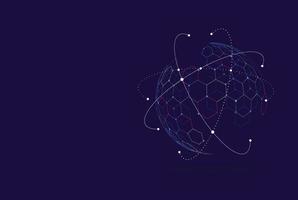 Global network connection. World map point and line composition concept of global business. Vector Illustration