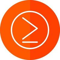 Greater Than Vector Icon Design