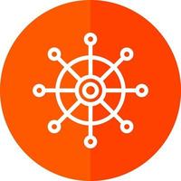 Dharmachakra Vector Icon Design