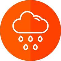 Cloud Rain Vector Icon Design