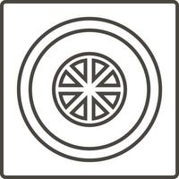 Safe, bank, door, icon in trendy outline style isolated on white background. Door symbol for your web site design, logo, app, UI. Vector illustration, EPS10. - Vector on white background