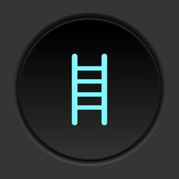 Round button icon, Business, metaphor, pearl. Button banner round, badge interface for application illustration on dark background vector