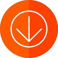 Arrow Circle Down Vector Icon Design