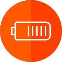 Battery Three Quarters Vector Icon Design