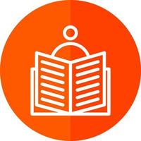 Book Reader Vector Icon Design