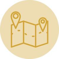 Map Marked Alt Vector Icon Design