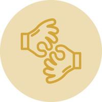 American Sign Language Interpreting Vector Icon Design