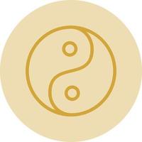 Yin Yang Vector Icon Design