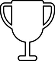 Line vector icon award, reward. Outline vector icon on white background