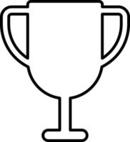 Line vector icon award, reward. Outline vector icon on white background