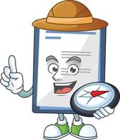 Medical note Cartoon character vector