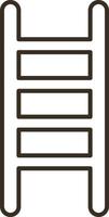 Line vector icon business, ladder, metaphor. Outline vector icon on white background