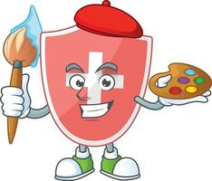 Medical shield Cartoon character vector