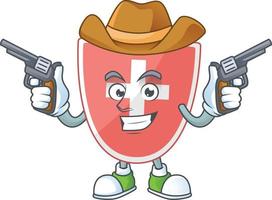 Medical shield Cartoon character vector