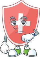 Medical shield Cartoon character vector