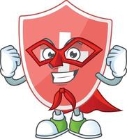 Medical shield Cartoon character vector