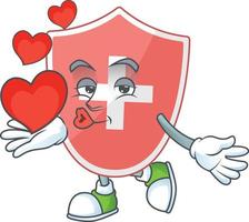 Medical shield Cartoon character vector