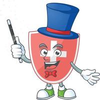 Medical shield Cartoon character vector