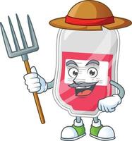 Bag of blood Cartoon character vector