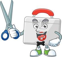 First aid kit Cartoon character vector