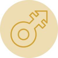 Mars Stroke Vector Icon Design