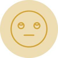 Meh Rolling Eyes Vector Icon Design