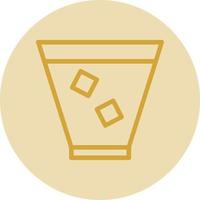 Glass Whiskey Vector Icon Design