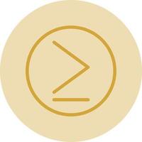 Greater Than Vector Icon Design