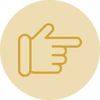 Hand Point Right Vector Icon Design