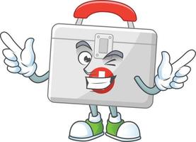 First aid kit Cartoon character vector