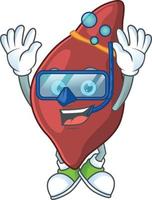 Liver Cartoon character vector