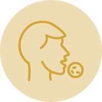 Head Side Virus Vector Icon Design