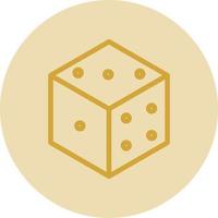 Dice D6 Vector Icon Design