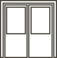 puerta, icono en de moda contorno estilo aislado en blanco antecedentes. puerta símbolo para tu web sitio diseño, logo, aplicación, ui vector ilustración, eps10. - vector en blanco antecedentes