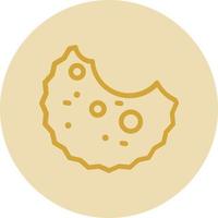 diseño de icono de vector de mordedura de galleta