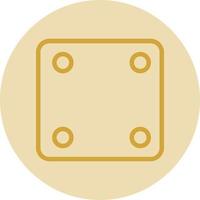 Dice Four Vector Icon Design