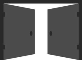 puerta, abierto, icono en de moda plano estilo aislado en blanco antecedentes. puerta símbolo para tu web sitio diseño, logo, aplicación, ui vector ilustración, eps10. - vector en blanco antecedentes