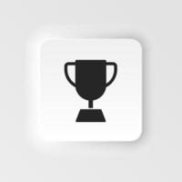 Award, reward icon - Vector. Simple element illustration from UI concept. Award, reward icon neumorphic style vector icon .