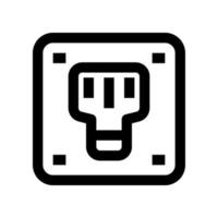 telephone socket icon for your website, mobile, presentation, and logo design. vector