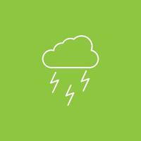 Rain, energy, lighting icon - Vector. Simple element illustration from UI concept. Rain, energy, lighting icon - Vector. Infographic concept vector illustration. on white background