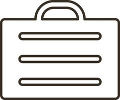 Line vector icon briefcase, business, product. Outline vector icon on white background