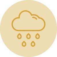 Cloud Rain Vector Icon Design