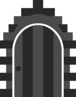 castillo, puerta, icono en de moda plano estilo aislado en blanco antecedentes. puerta símbolo para tu web sitio diseño, logo, aplicación, ui vector ilustración, eps10. - vector en blanco antecedentes