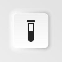 Lab glassware icon - Vector. Simple element illustration from UI concept. Lab glassware icon neumorphic style vector icon .