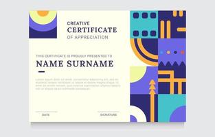 Creative Certificate Template vector