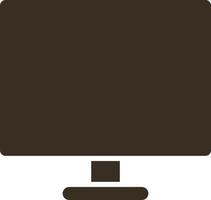 Monitor, computer icon - Vector. Simple element illustration from UI concept. Monitor, computer icon - Vector. Infographic concept vector illustration. on white background