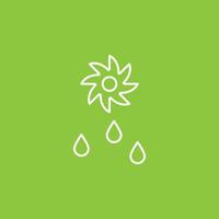 Drops, saw, eco icon - Vector. Simple element illustration from UI concept. Drops, saw, eco icon - Vector. Infographic concept vector illustration. on white background