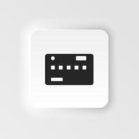 Card, credit, money neumorphic style vector icon. Simple element illustration from UI concept. Card, credit, money neumorphic style vector icon. Finance concept vector illustration. .