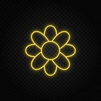 Connected gears and vector icons for logistic, service, shipping, distribution, transport, market, communicate concepts. Cotton flower gear blue icon set on dark background