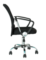 black office chair isolated with clipping path png